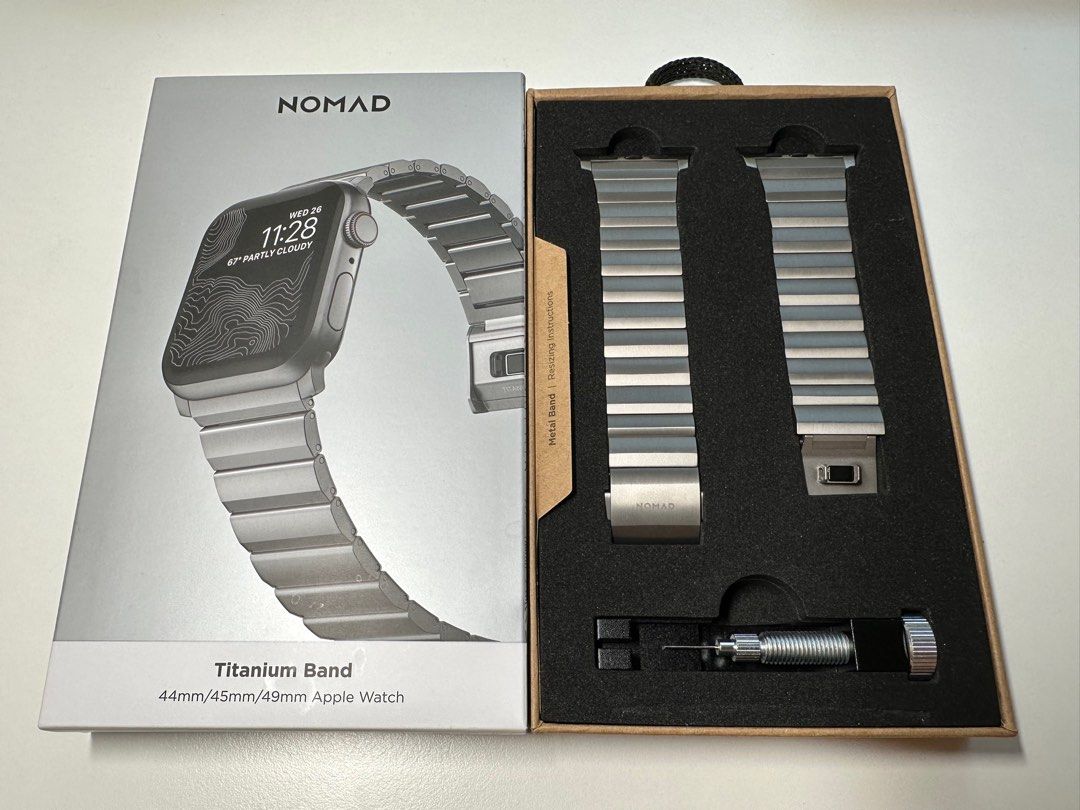 新品 NOMAD Titanium Band シルバー 49mm - 金属ベルト