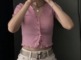 🌸oiiv 粉粉短版上衣