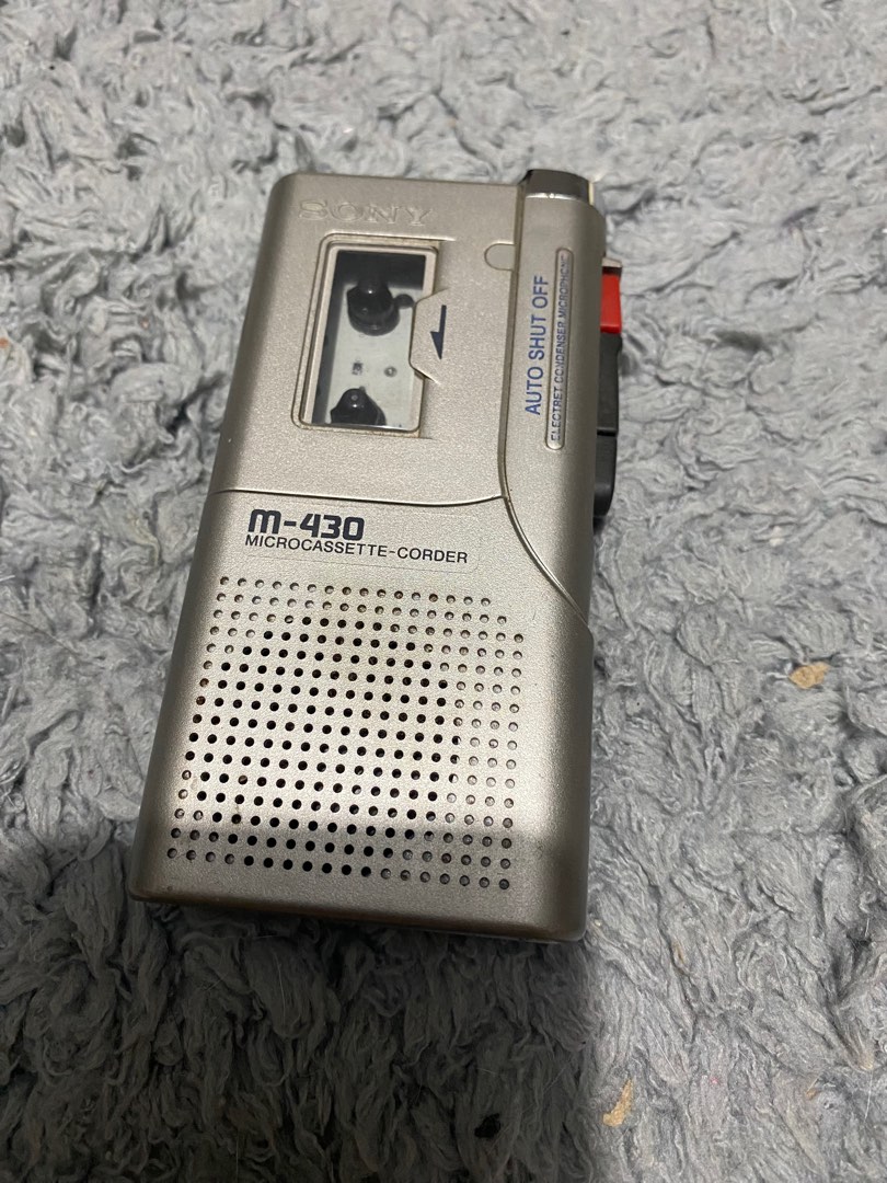 Old School/Vintage voice recorder SONY M430 microcasette recorder