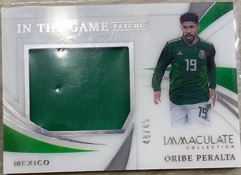 Oribe Peralta Mexico panini immaculate jersey patch /49 (Not messi 