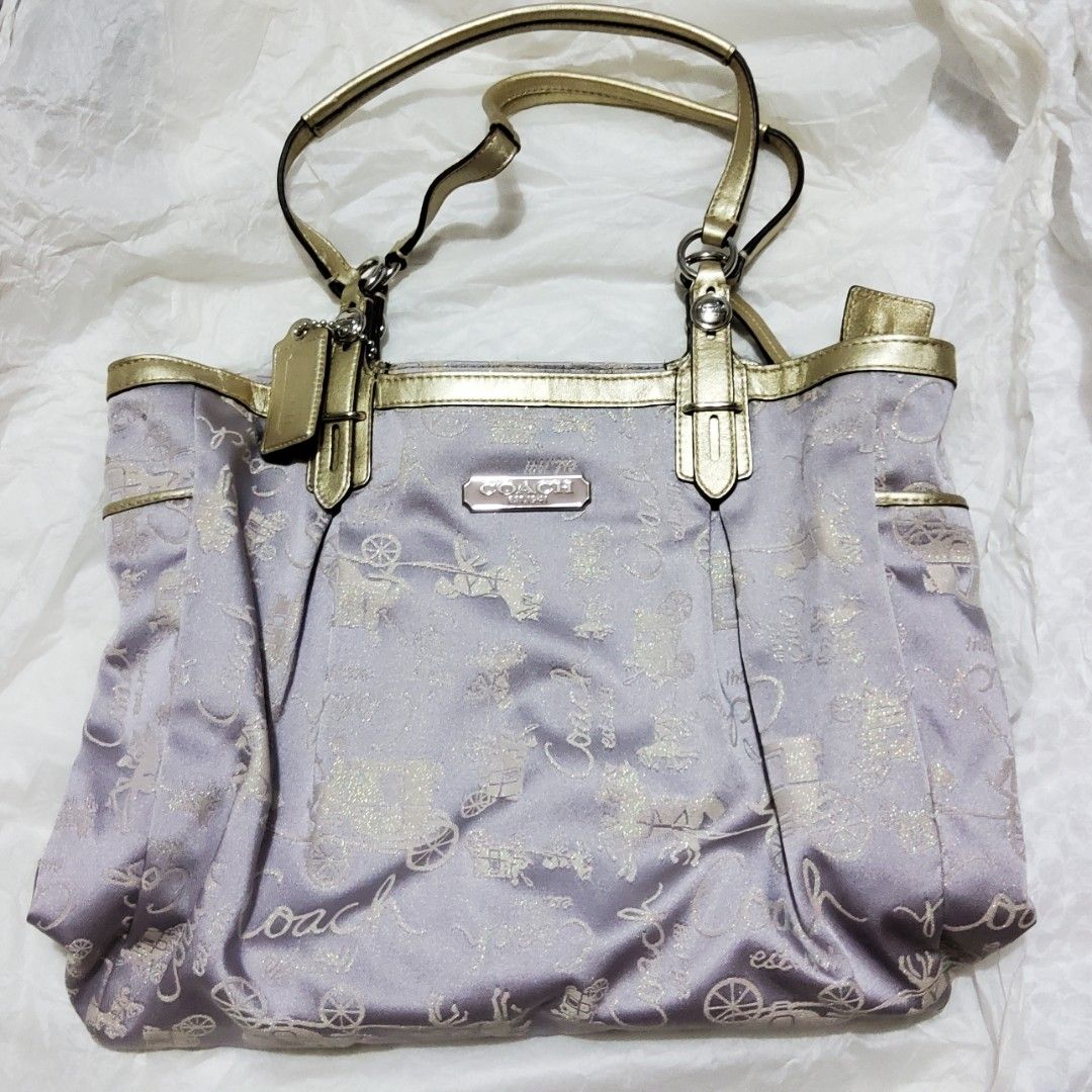 Glitter coach sale purse