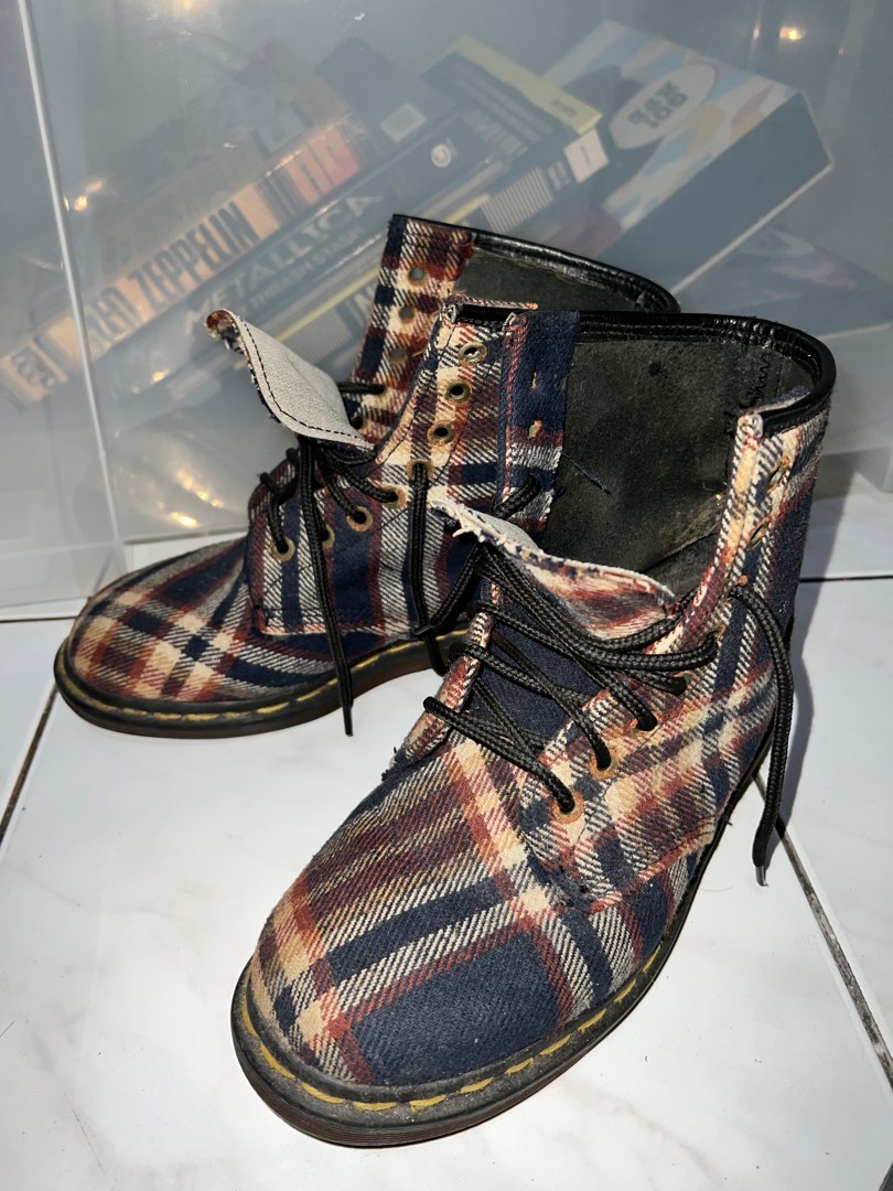 Tartan doc martens uk clearance