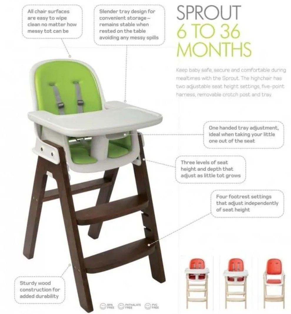 OXO TOT Sprout High Chair Birch Babies Kids Nursing