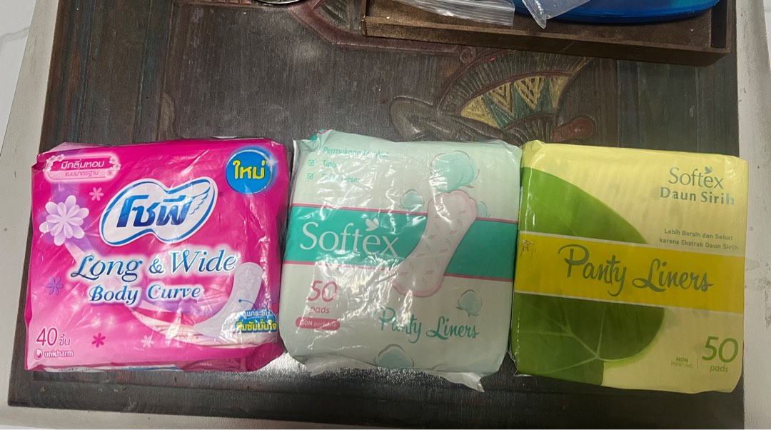 Panty liner (kotex, laurier, softex), Beauty & Personal Care, Sanitary