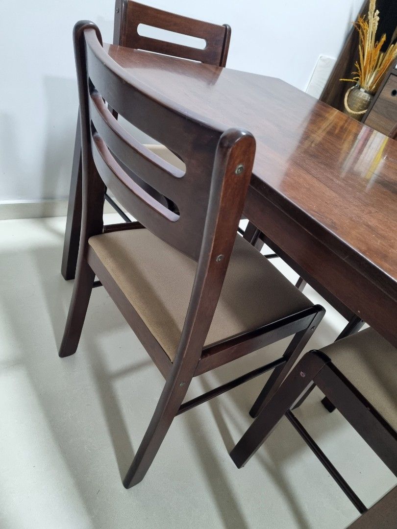 Picket & Rail Dining Table set, Furniture & Home Living, Furniture