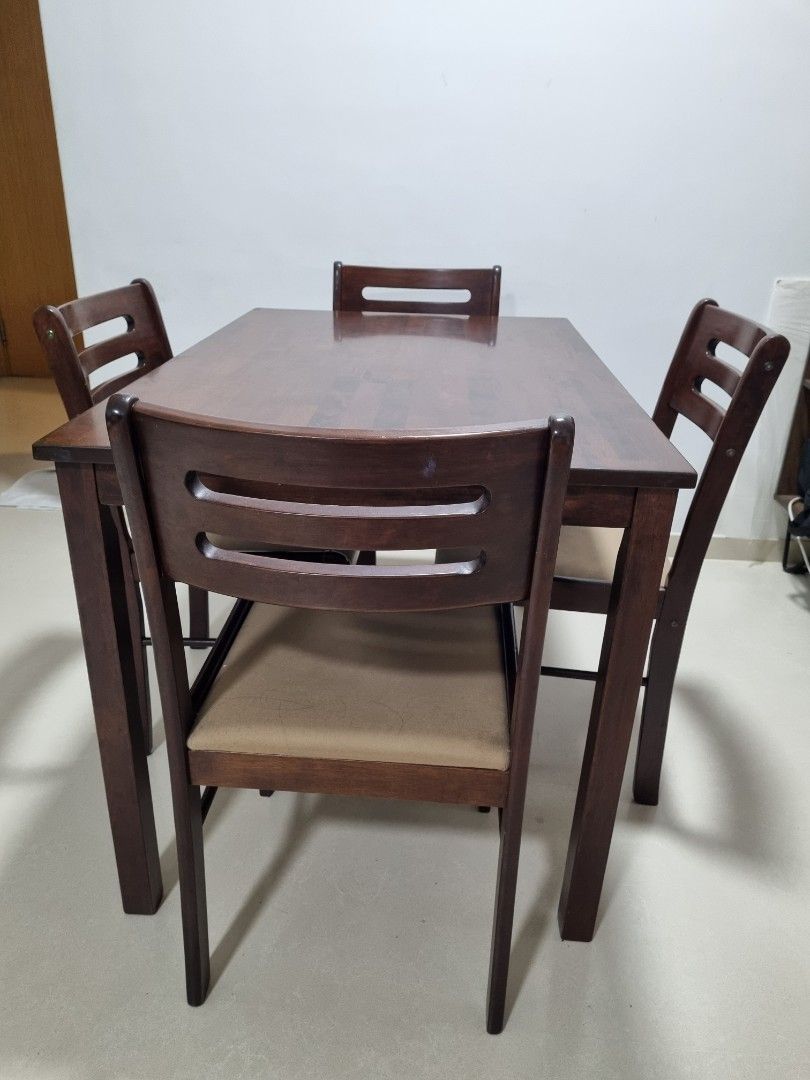 Picket & Rail Dining Table set, Furniture & Home Living, Furniture