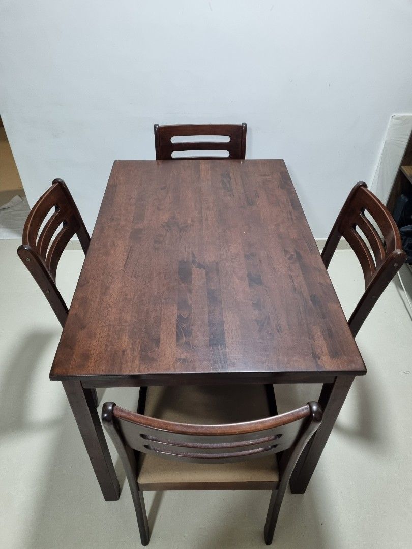 Picket & Rail Dining Table set, Furniture & Home Living, Furniture