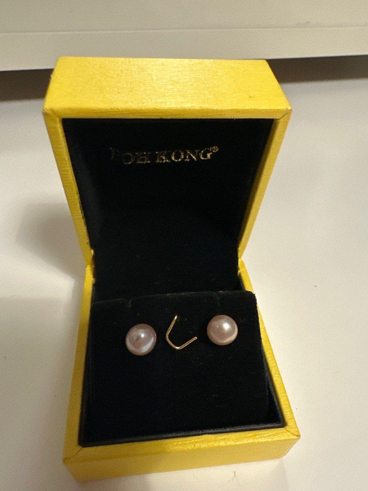 Poh kong discount pearl earrings