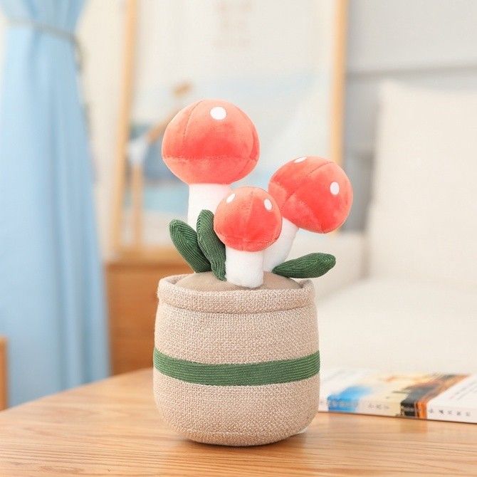 [PREORDER] Mushroom Potted Plant Plushie Plush stuff toy, Bulletin ...