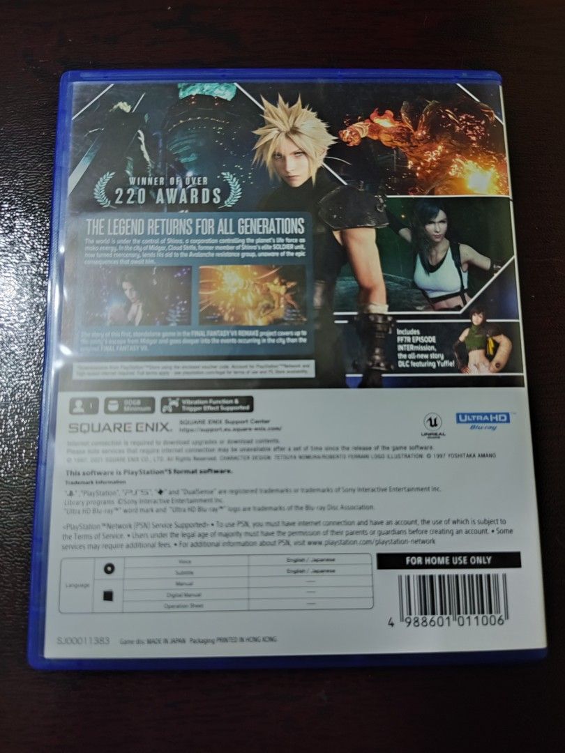 Final Fantasy VII Remake et Rebirth : le Pack Double annoncé en édition
