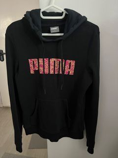 Puma Black Hoodie - Size Small for Ladies