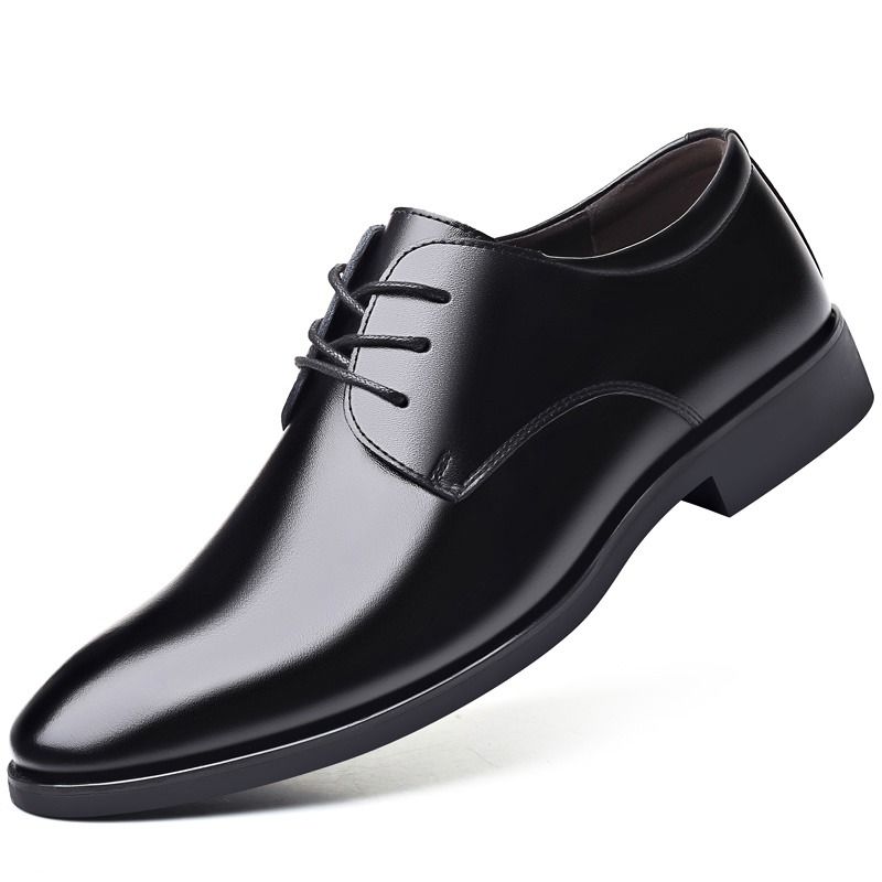 Louis Cuppers Kasut Formal Hitam Slip On Bussiness Shoes, Men's