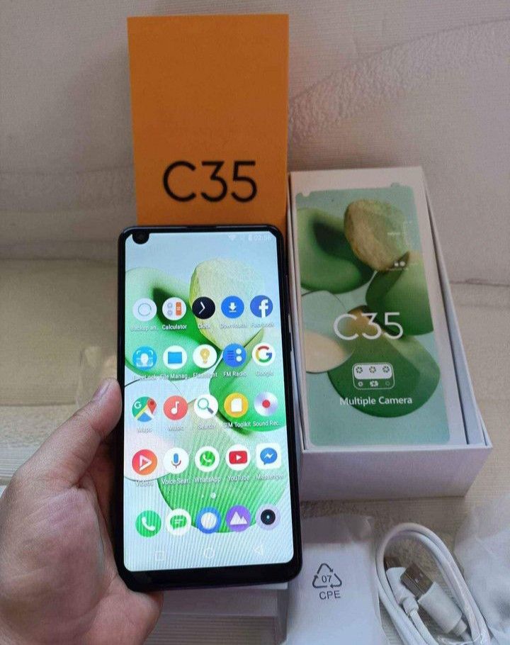 REALME C35 bnew sealed. Complete package. 8/128gb. (Category: Realme) located in Manila. Submitted by bautista666999 (Listing ID 1225637003, Image 2). Description: .