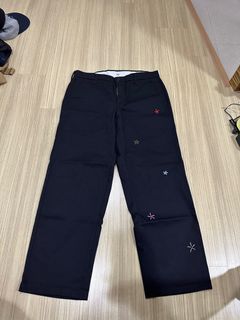 [任兩件打八折]RED KAP黑色刺繡褲