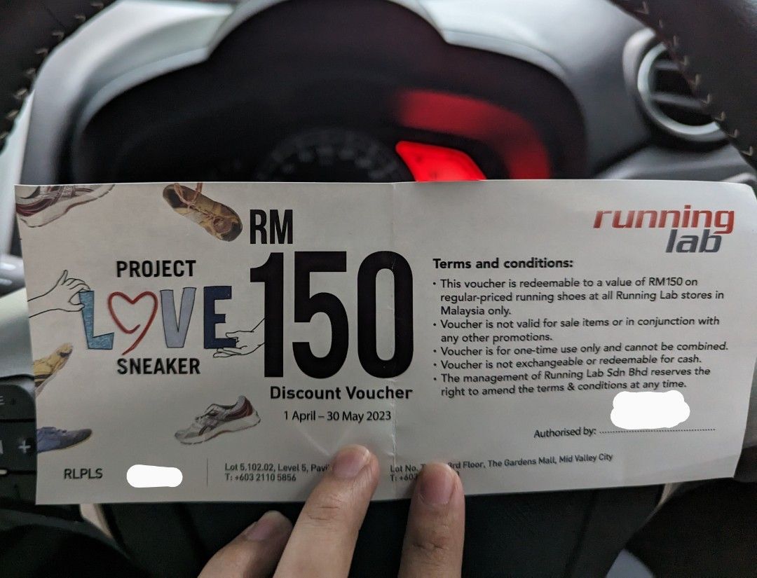 Running lab shoe voucher cheap