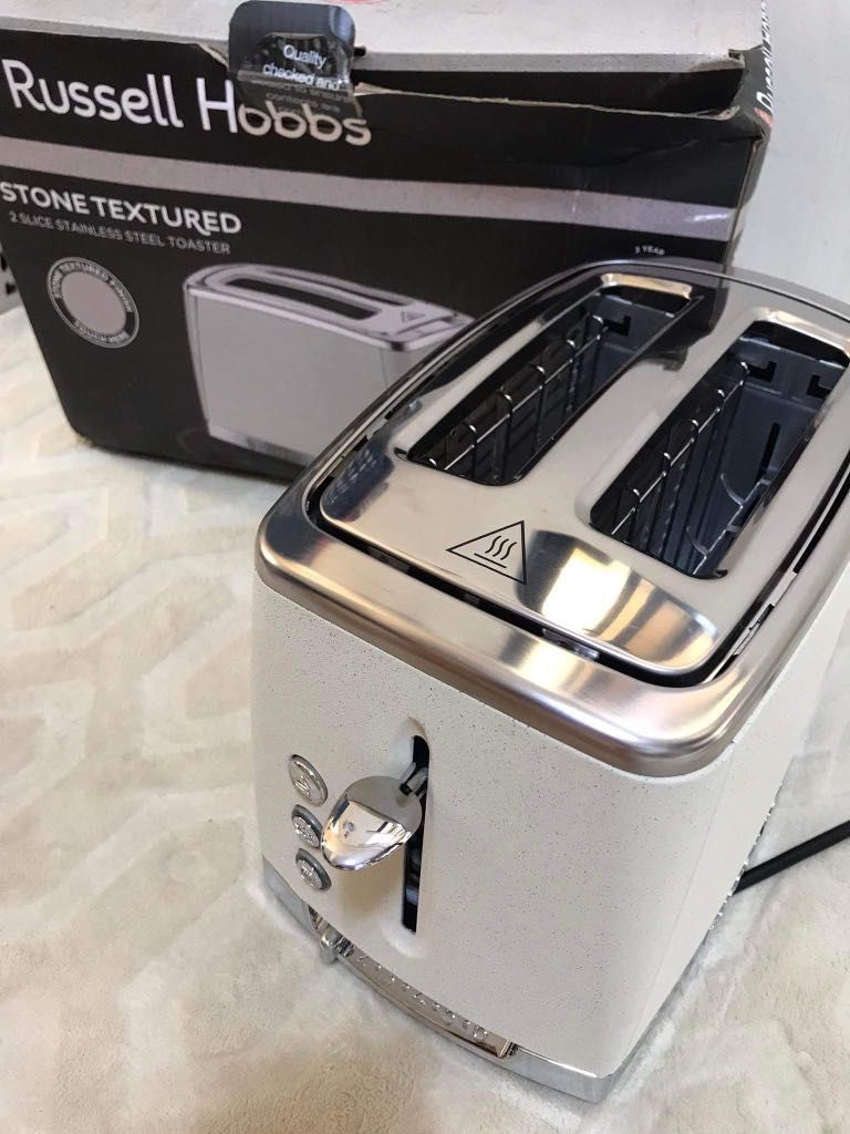 Russell Hobbs Stone Texture Collection 2 Slice Bread Toaster, TV & Home
