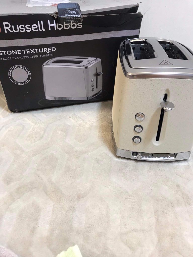 Russell Hobbs Stone Texture Collection 2 Slice Bread Toaster, TV & Home