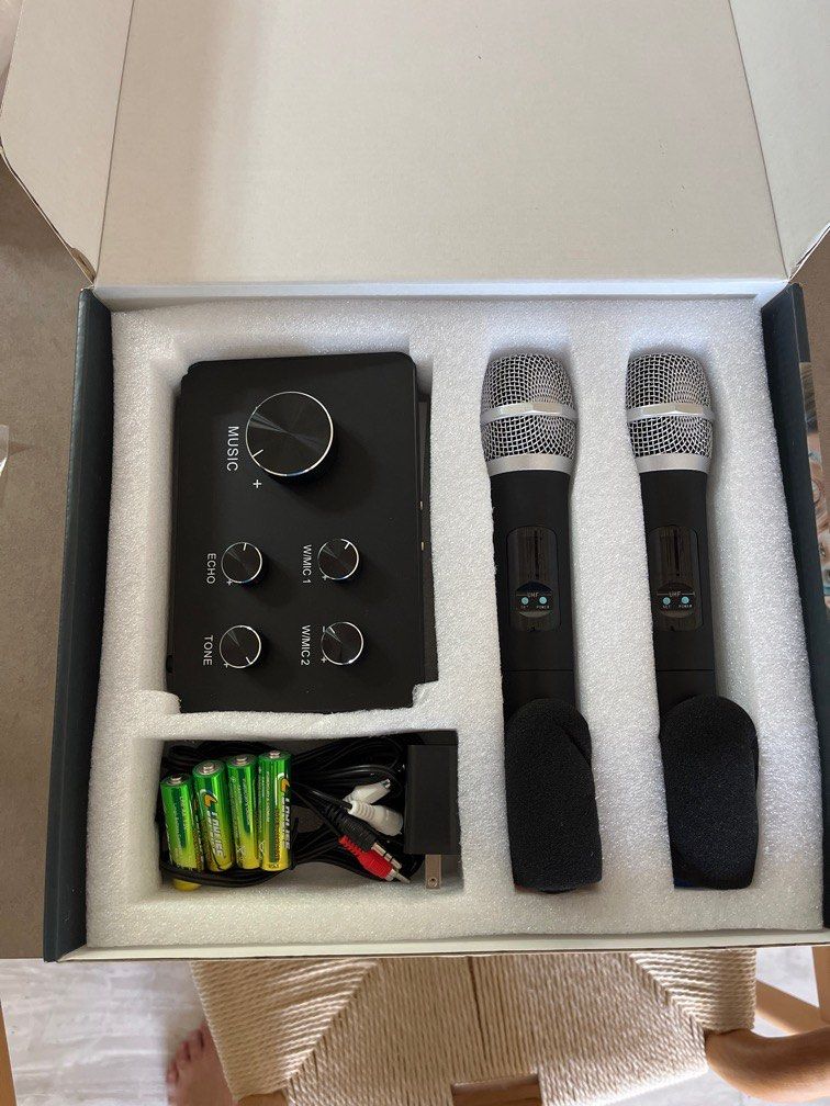  Rybozen Wireless Microphone Karaoke Mixer System