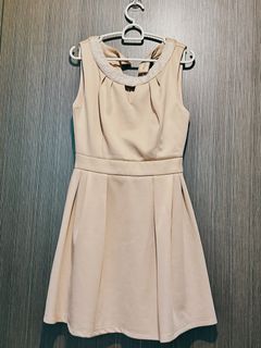 [S] Dees Sleeveless Khaki Midi Dress