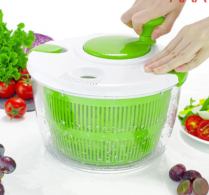 Salad vegetables strainer Spinach, romaine remove water after