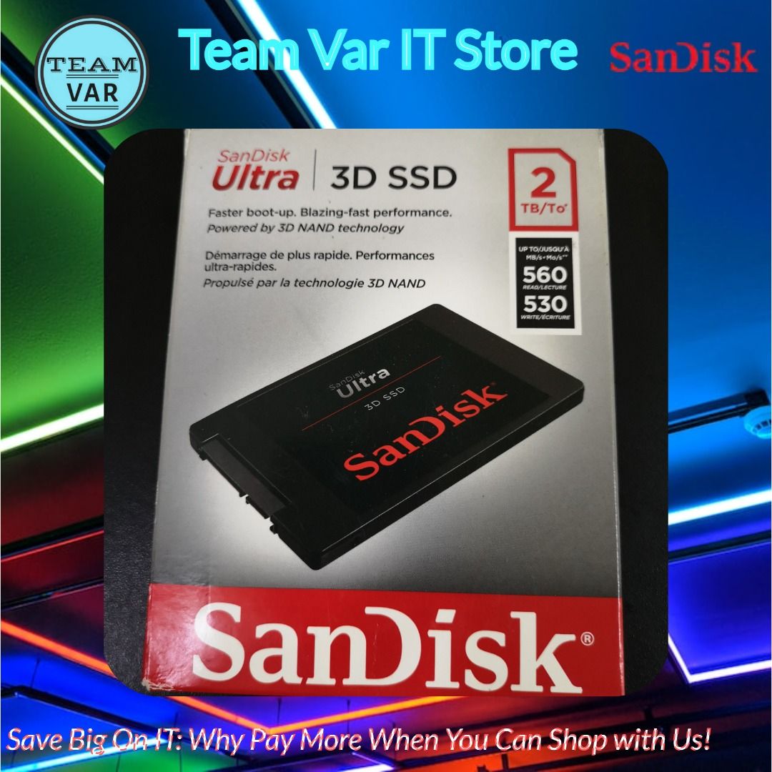 SanDisk Ultra 2TB SD NAND SSD SATA III 2.5 Inch 560MB/s SDSSDH3