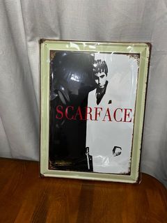 Scarface Tony Montana metal poster
