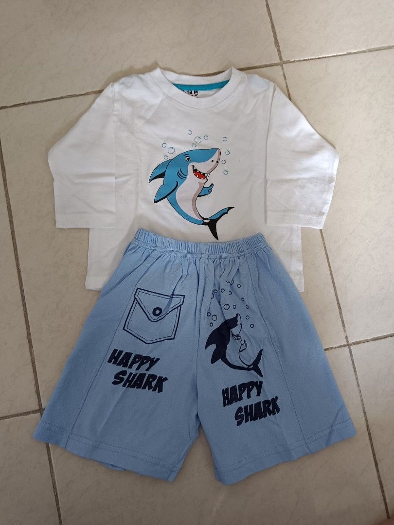 Set Anak Baby Shark, Bayi & Anak, Baju Bayi di Carousell