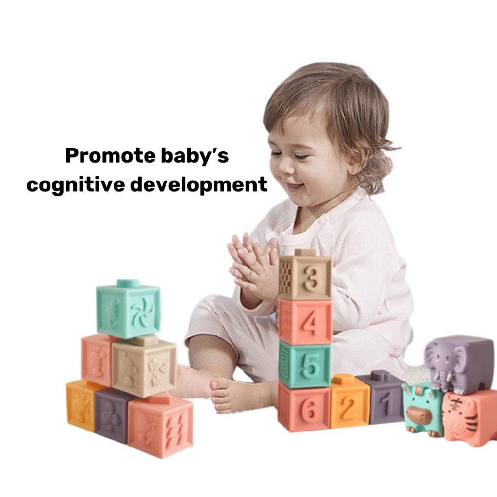 [SET OF 6/12] BABY BLOCKS | SOFT BUILDING BLOCKS TOYS | SENSORY ...