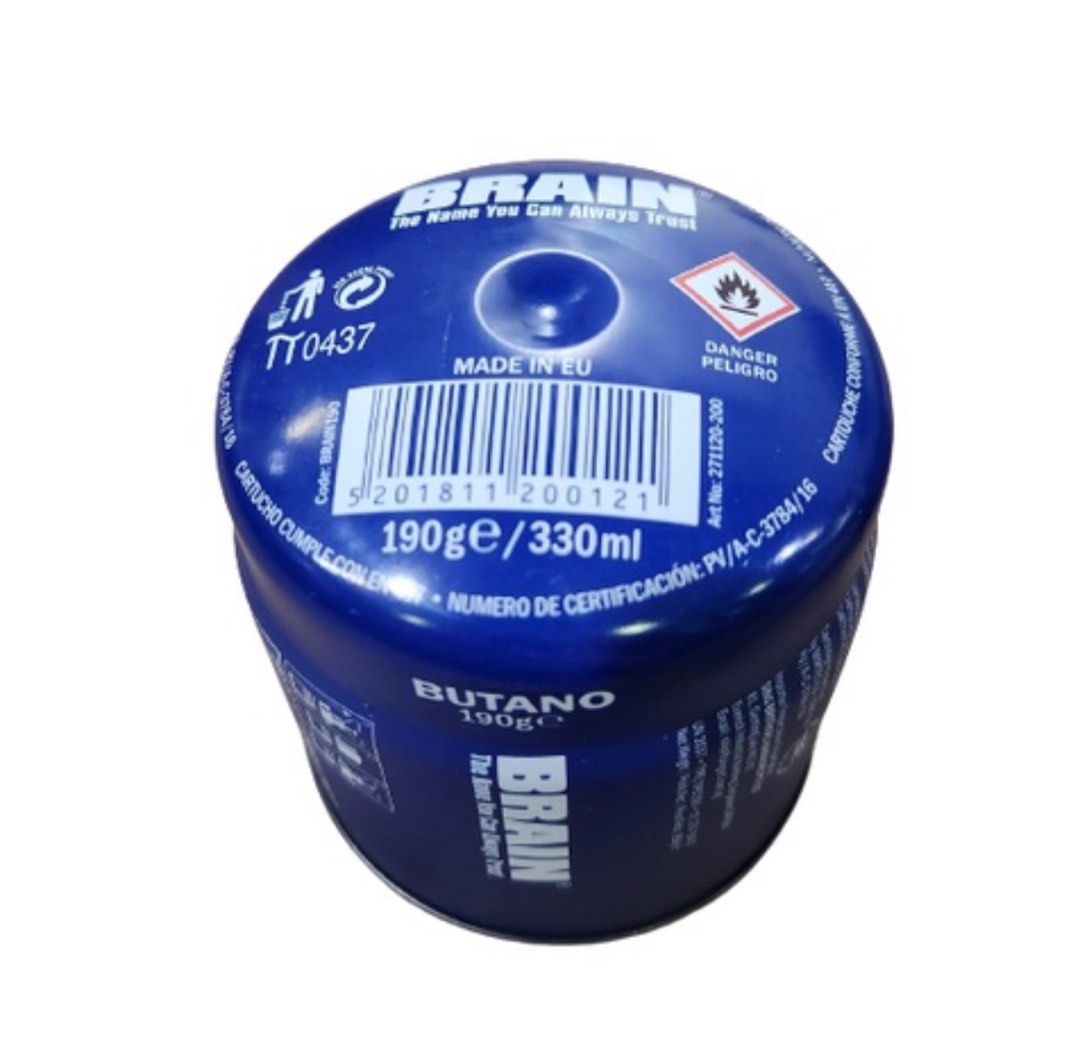 Short brain butane canister, Sports Equipment, Hiking & Camping on Carousell