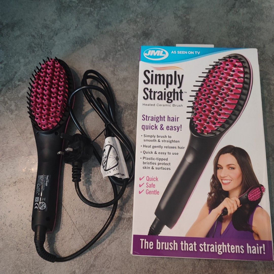 Simply straight heated ceramic brush hotsell