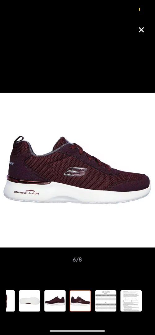 Skechers women's dynamight top shoe - burgundy
