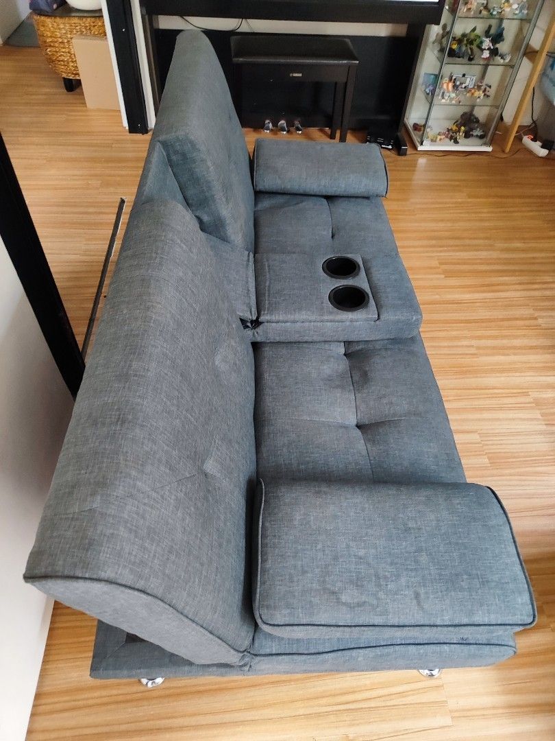 Sofa Bed Fabelio, Perabotan Rumah di Carousell