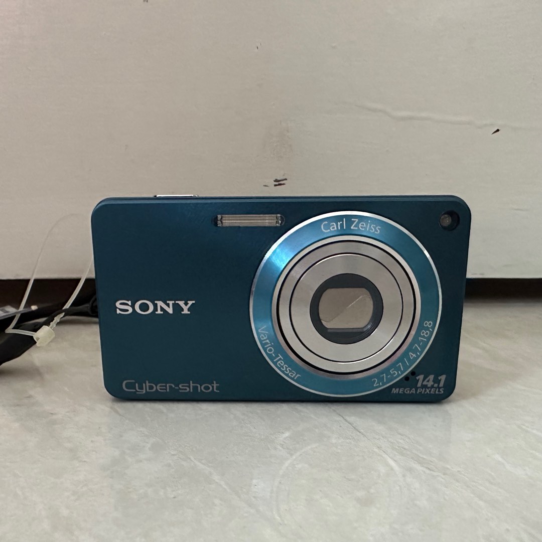 Sony Cybershot DSCW350 (Cyan), Photography, Cameras on Carousell
