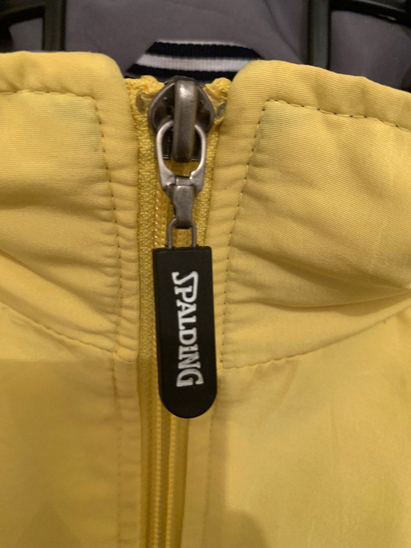 SPALDING WINDBREAKER YELLOW, Men's Fashion, Coats, Jackets and