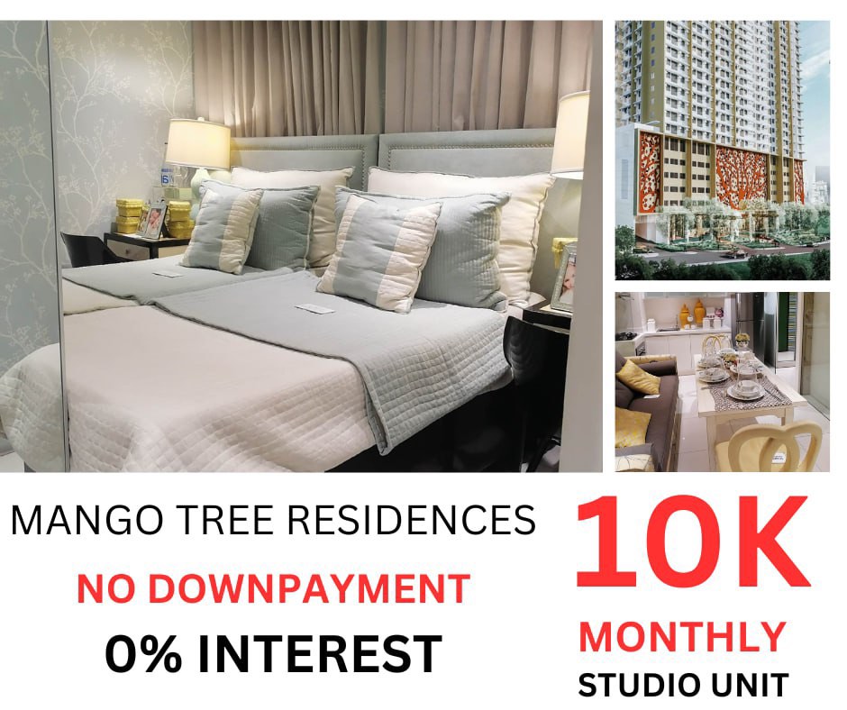 STUDIO 10K Monthly MOVEIN Condo NO DP RENT TO OWN METRO MANILA SANJUAN QC MANGO TREE RESIDENCES