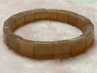 Peach Sunstone Soft Bangle