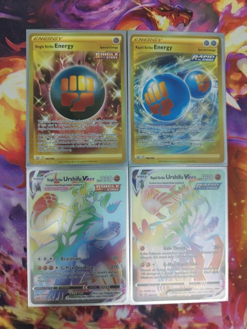 Sword & Shield: Battle Styles - Single Strike Energy (183/163 - Secret Rare),  Rapid Strike Urshifu VMAX (