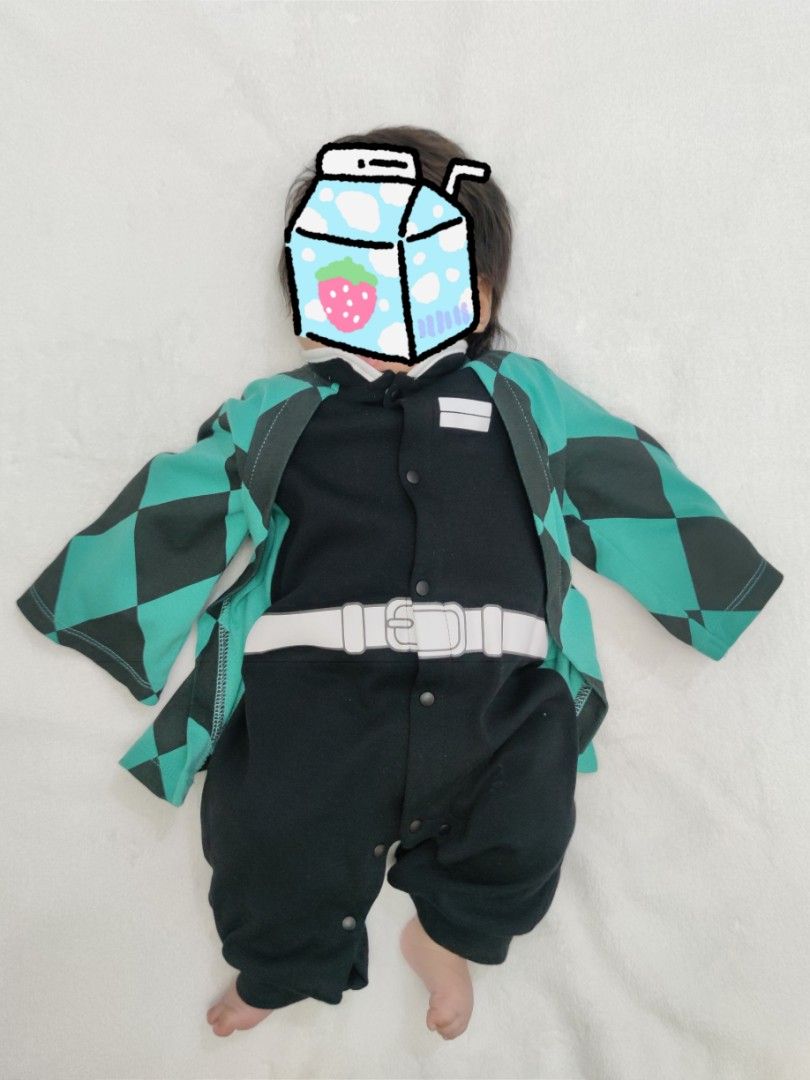 Tanjiro Demon Slayer Baby Costume 03mos on Carousell