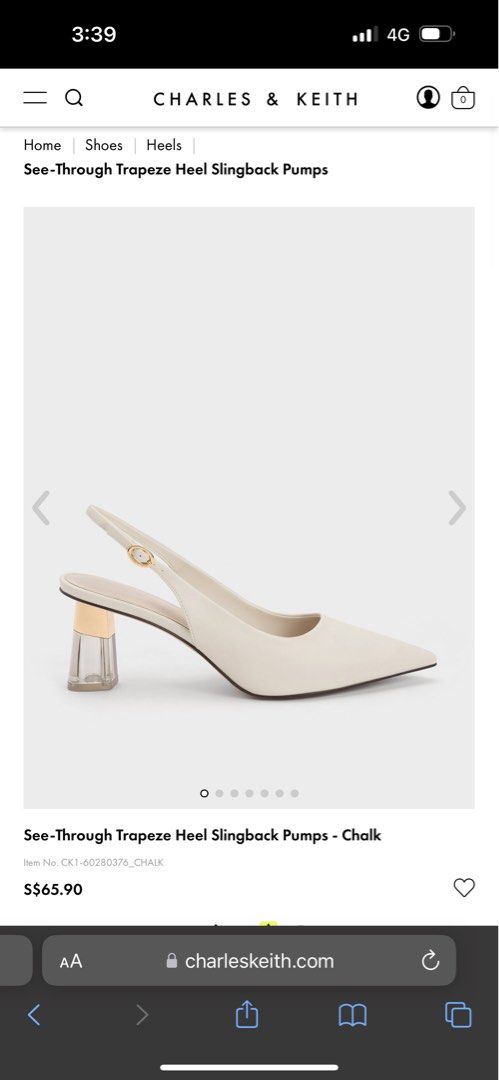 White heeled slingbacks hot sale