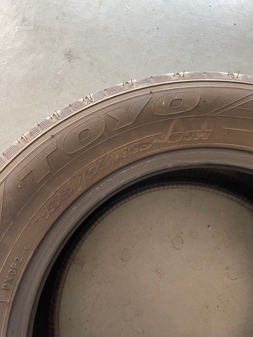 TOYO 195/65/15, Car Accessories, Tyres & Rims on Carousell