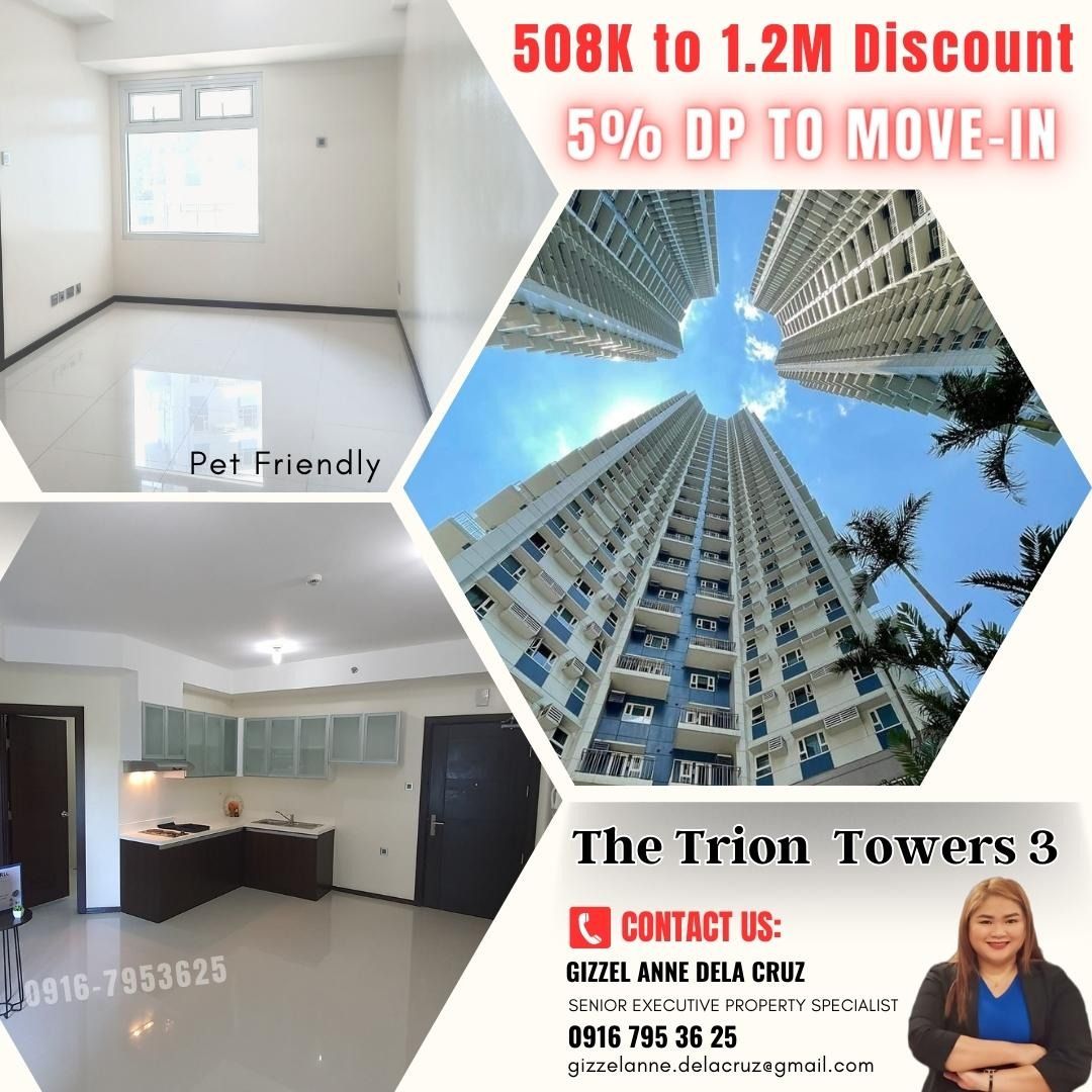 Affordable Rent to Own 2 Bedroom Condo Unit for sale in BGC near SM Aura and St. Lukes at Trion
