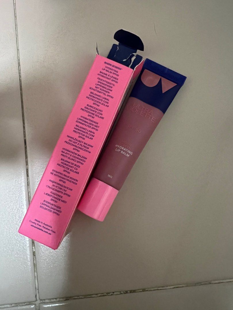 Ultra Violette spf 50 sun block lip balm gloss, Beauty & Personal Care