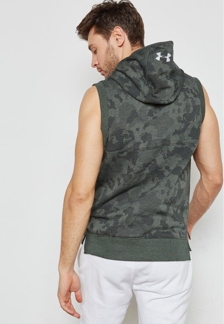 Under Armour x Project Rock Sleeveless Camo Hoodie Men s Fashion