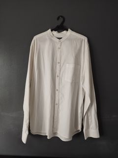 H&M Chinese Collar Long Sleeves Shirt - Sz L