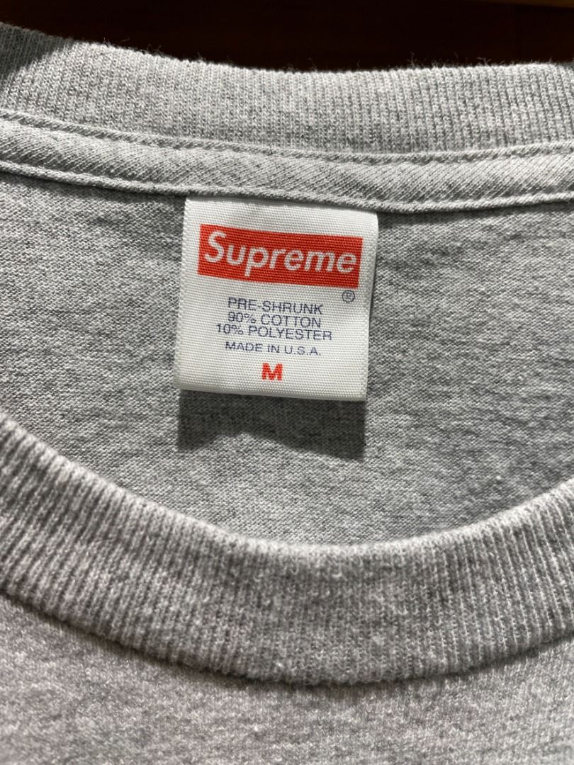 UNIQUE｜全新現貨SUPREME 18FW BEDROOM TEE 短袖T 灰色M, 他的時尚