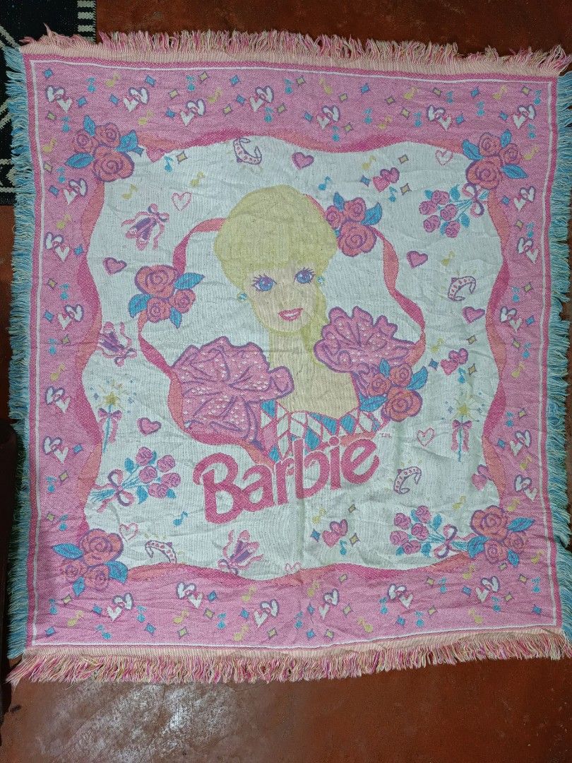 Vintage barbie blanket on sale
