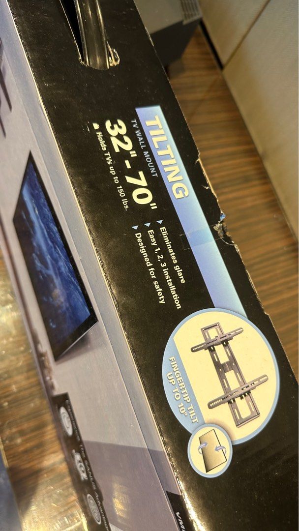 Wall mounting bracket (Category: TV Parts & Accessories) located in Singapore. Submitted by wawalove (Listing ID 1225528310, Image 1). Description: Self collect Brand new in box .
