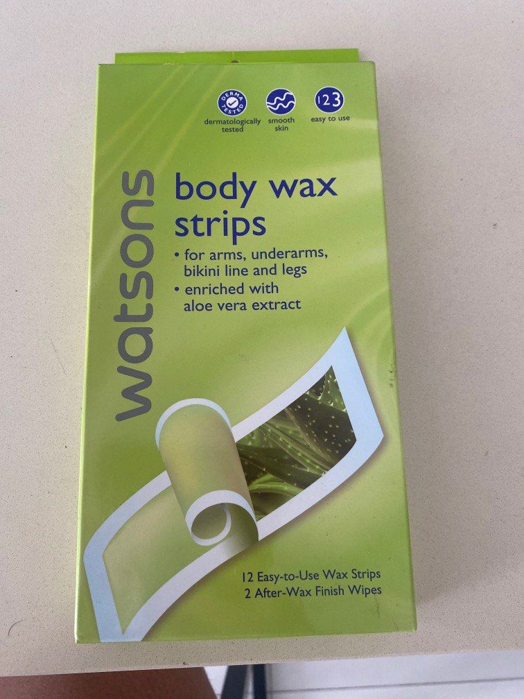 Watsons Body wax strips (aloe Vera extract), Beauty & Personal Care