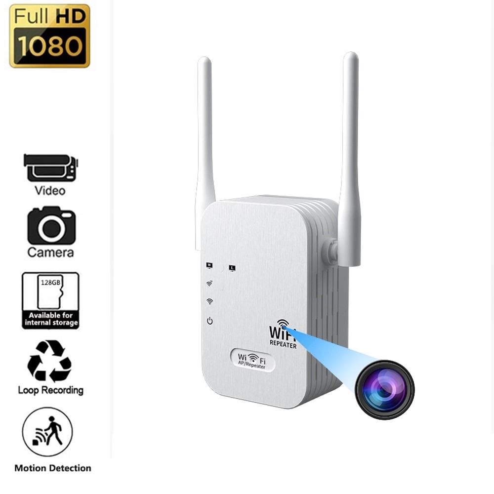 WIFI Repeater with Mini Camera Multifunction Interface HD Portable, 傢俬