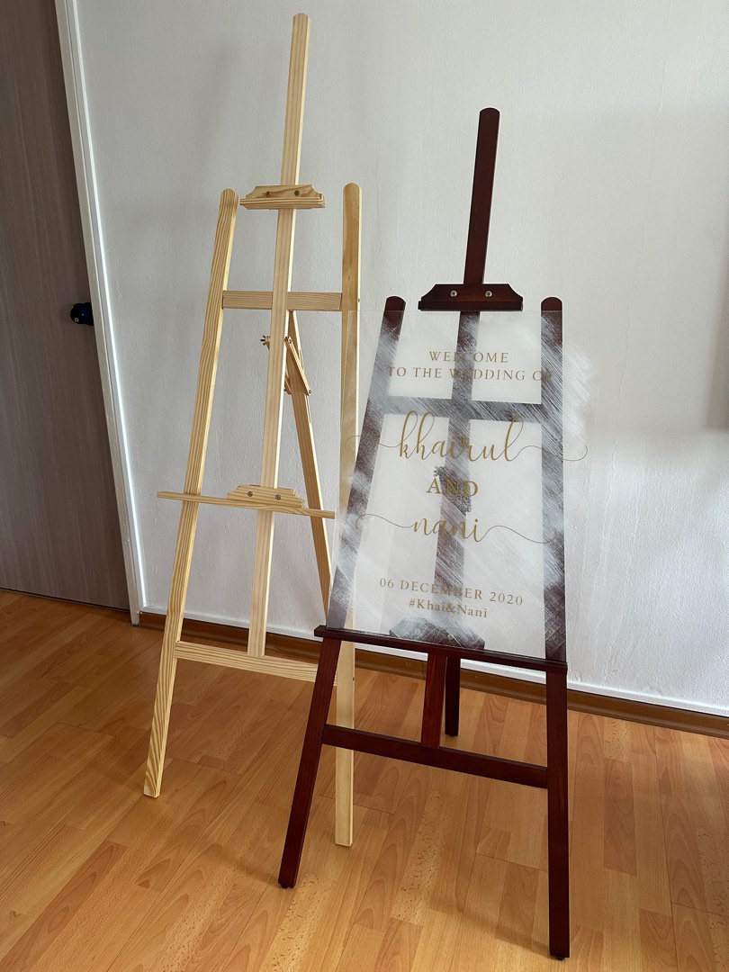 Wooden Easel Stand Rental, Lifestyle Services, Others on Carousell